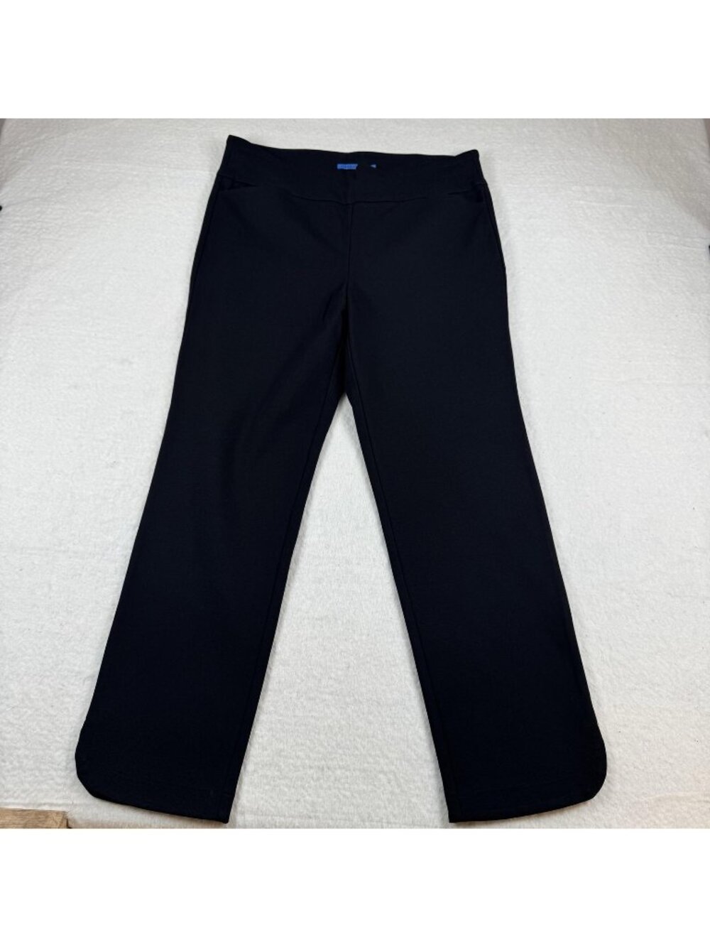 J.McLaughlin Pants Womens Size 12 Black Stretch Pull On Straight Leg Dress Work